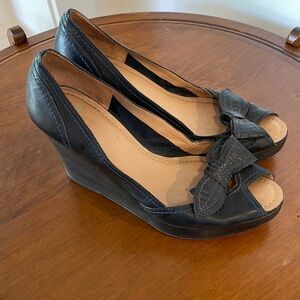 Nicole Leather  platform shoes